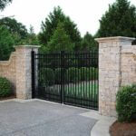 Gothich style entry gate in Sarasota Residence