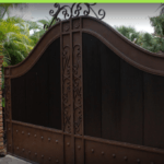 victorian style decorative archtop with solid panels