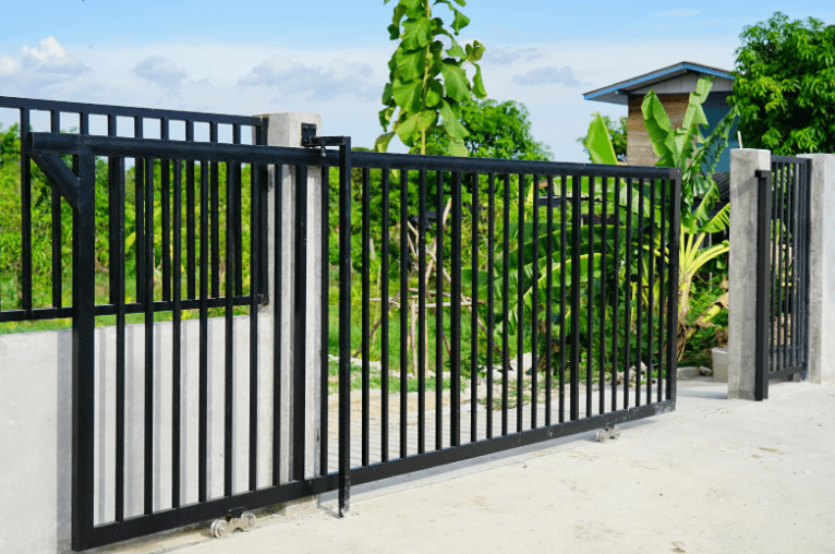 heavy duty sliding security entry gate for beachfront properties